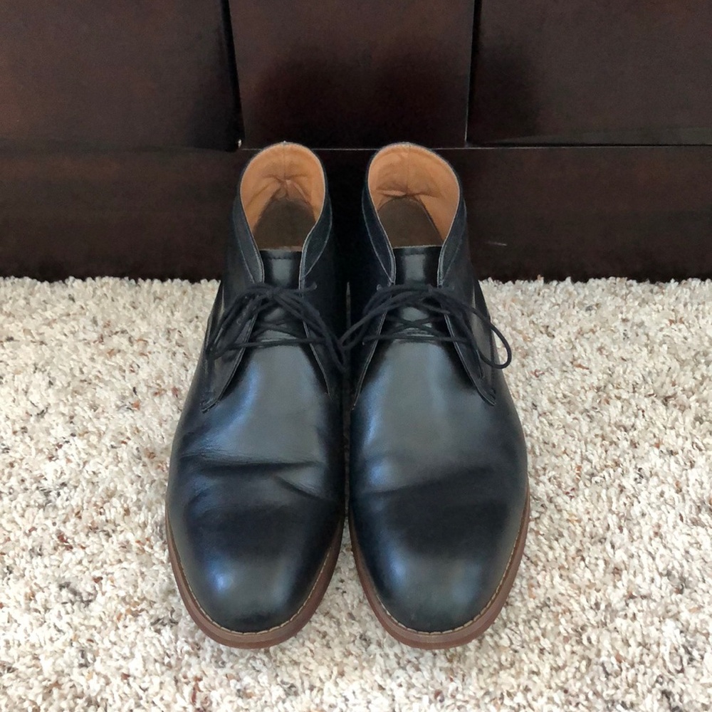 Men's Aldo Black Leather Chukka Boot